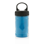 Asciugamano refrigerante in microfibra con protezione solare color blu seconda vista