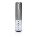 Apribottiglie elettrico in acciaio inox ricaricabile via USB color grigio seconda vista