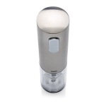 Apribottiglie elettrico in acciaio inox ricaricabile via USB color grigio quarta vista