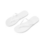 Infradito con suola personalizzabile tramite sublimazione color bianco
