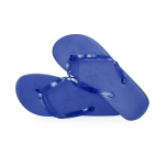 Infradito con logo, suola in EVA e cinturini trasparenti Pool color blu prima vista
