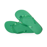 Infradito con logo, suola in EVA e cinturini trasparenti Pool color verde prima vista