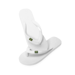 Infradito con logo e con la bandiera del Brasile Brasileiras color bianco prima vista