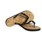Infradito con suola in EVA con effetto sughero Cork Design color nero prima vista