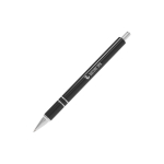 Penna a sfera in alluminio personalizzabile dal design moderno con inchiostro blu color nero
