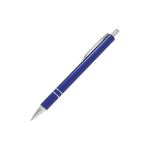 Penna a sfera in alluminio personalizzabile dal design moderno con inchiostro blu color blu