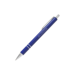 Penna a sfera in alluminio personalizzabile dal design moderno con inchiostro blu color blu