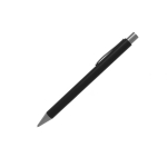 Penna in alluminio con comoda finitura gommata e inchiostro blu color nero