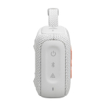 Altoparlante JBL Go 4 colorato e piccolo con potenza di 4,2W color bianco vista lato sinistro