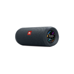 Altoparlante portatile JBL Flip Essential 2 con batteria a lunga durata color grigio topo vista angolo frontale destro