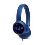 Cuffie con archetto pieghevoli con cavo JBL Wave Flex 2 color blu