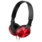 Cuffie compatte personalizzabili con cavo Sony MDR-ZX310 color rosso