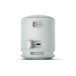 Altoparlante wireless Sony SRS-XB100 resistente ad acqua e polvere color grigio vista posteriore