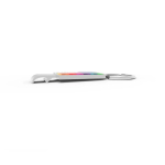 Apribottiglie metallico portatile per eventi e uso quotidiano color argento