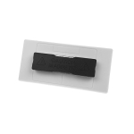 Porta badge magnetico riutilizzabile per eventi e congressi color bianco