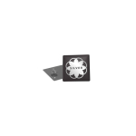 Spilla metallica ovale piccola con finitura lucida e chiusura a farfalla