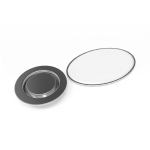 Spilla promozionale in metallo per abbigliamento con chiusura magnetica rotonda