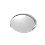 Spilla metallica promozionale per abbigliamento con chiusura magnetica ovale color argento
