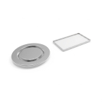 Spilla metallica promozionale per abbigliamento con chiusura magnetica ovale