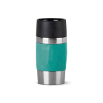 Bicchiere termico take away in acciaio inox antigoccia compatto color verde