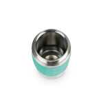Bicchiere termico take away in acciaio inox antigoccia compatto color verde