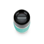 Bicchiere termico take away in acciaio inox antigoccia compatto color verde