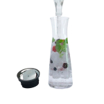 Decanter in vetro con filtro integrato e pratica chiusura WMF 1 L color nero