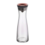 Decanter in vetro con filtro integrato e pratica chiusura WMF 1 L color marrone aranciato