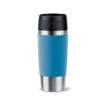 Tazza termica in acciaio inox ermetica Tefal Travel Classic Twist 360 ml color blu