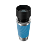 Tazza termica in acciaio inox ermetica Tefal Travel Classic Twist 360 ml color blu
