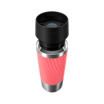 Tazza termica in acciaio inox ermetica Tefal Travel Classic Twist 360 ml color corallo