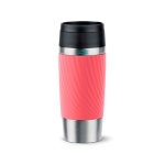 Tazza termica in acciaio inox ermetica Tefal Travel Classic Twist 360 ml color corallo