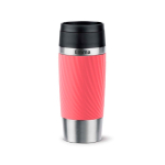 Tazza termica in acciaio inox ermetica Tefal Travel Classic Twist 360 ml color corallo