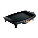 Piastra grill antiaderente con controllo della temperatura a 5 livelli Tefal color nero