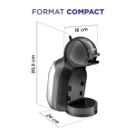 Macchina da caffè a capsule con sistema ad alta pressione Krups Dolce Gusto color antracite