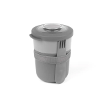 Portapranzo ermetico in plastica con posate 2 in 1 prodotto nell’UE color grigio