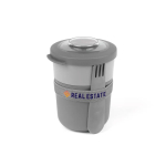 Portapranzo ermetico in plastica con posate 2 in 1 prodotto nell’UE color grigio