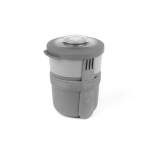 Portapranzo ermetico in plastica con posate 2 in 1 prodotto nell’UE color grigio