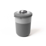 Portapranzo ermetico in plastica con posate 2 in 1 prodotto nell’UE color grigio