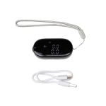 Misuratore elettronico portatile con schermo digitale e ricarica USB-C 99 m color nero