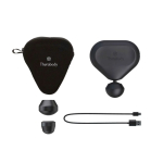 Massaggiatore muscolare portatile con Bluetooth e ricarica USB-C Therabody color nero