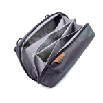 Organizzatore in nylon riciclato per accessori da viaggio Peak Design color titanio