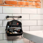 Necessaire da viaggio in nylon appendibile con gancio e impermeabile Peak Design grande color nero