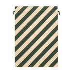 Sacchetto regalo natalizio con chiusura a corda grande 50x70 cm color verde terza vista