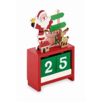 Calendario da scrivania di Natale per il conto alla rovescia color multicolore