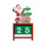 Calendario da scrivania di Natale per il conto alla rovescia color multicolore terza vista