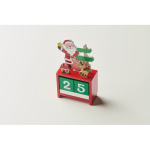 Calendario da scrivania di Natale per il conto alla rovescia color multicolore vista fotografia