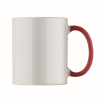 Tazza in ceramica con design natalizio e manico coordinato 300ml color rosso sesta vista