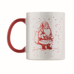 Tazza in ceramica con design natalizio e manico coordinato 300ml color bianco