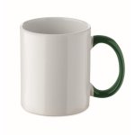 Tazza in ceramica con design natalizio e manico coordinato 300ml color verde scuro seconda vista